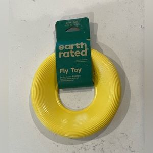 Earth Rated Small Dog Yellow Fly Toy NWT